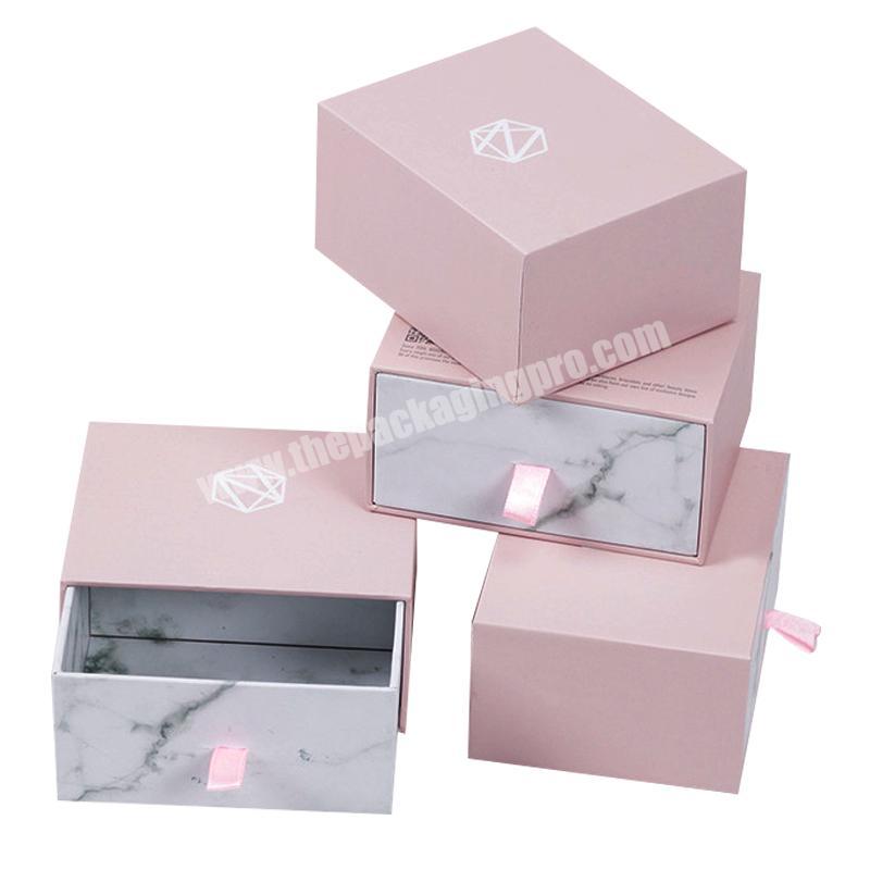 High Quality Custom Shoe Organizer Pink Drawer Paper Box With Stain Wholesale