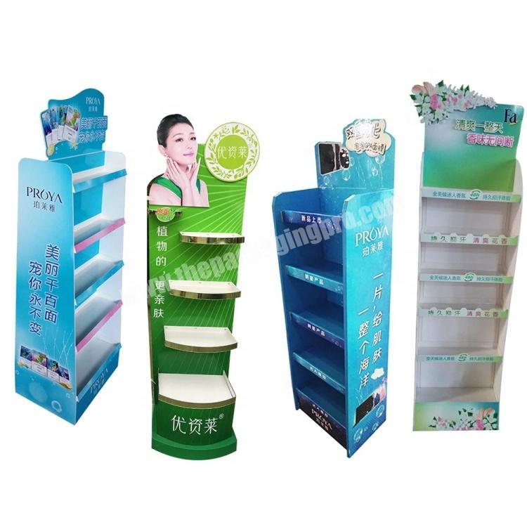 High Quality Customization Corrugated Paper Display for Cosmetics Display