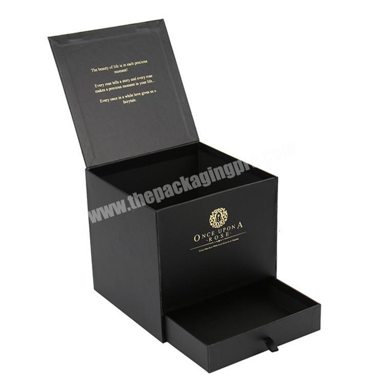 high quality double creative design flower jewelry box
