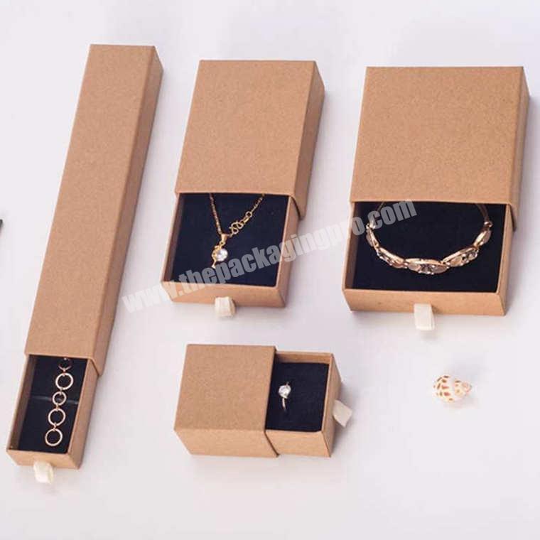High Quality Drawer Cardboard Jewelry Packaging Pull Out Box