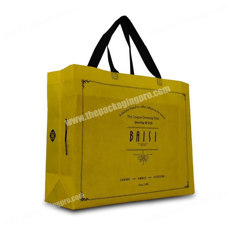 High quality dress packaging nonwoven tote bags with custom printed logo