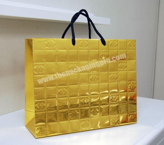 High Quality Durable Fancy Paper Gift Bag Die Cut Handle Branded Paper Bags Printer Garment Shoe Paper Bag Rope Handle