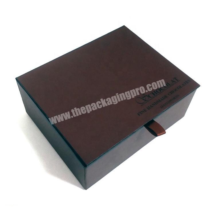 High Quality Empty Cardboard Paper Packaging Food Chocolate Gift Box