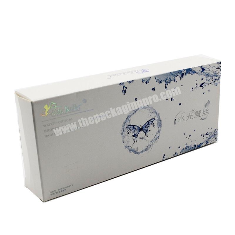 High quality fancy customized folding tuck end square paper box for nail polish oil packaging