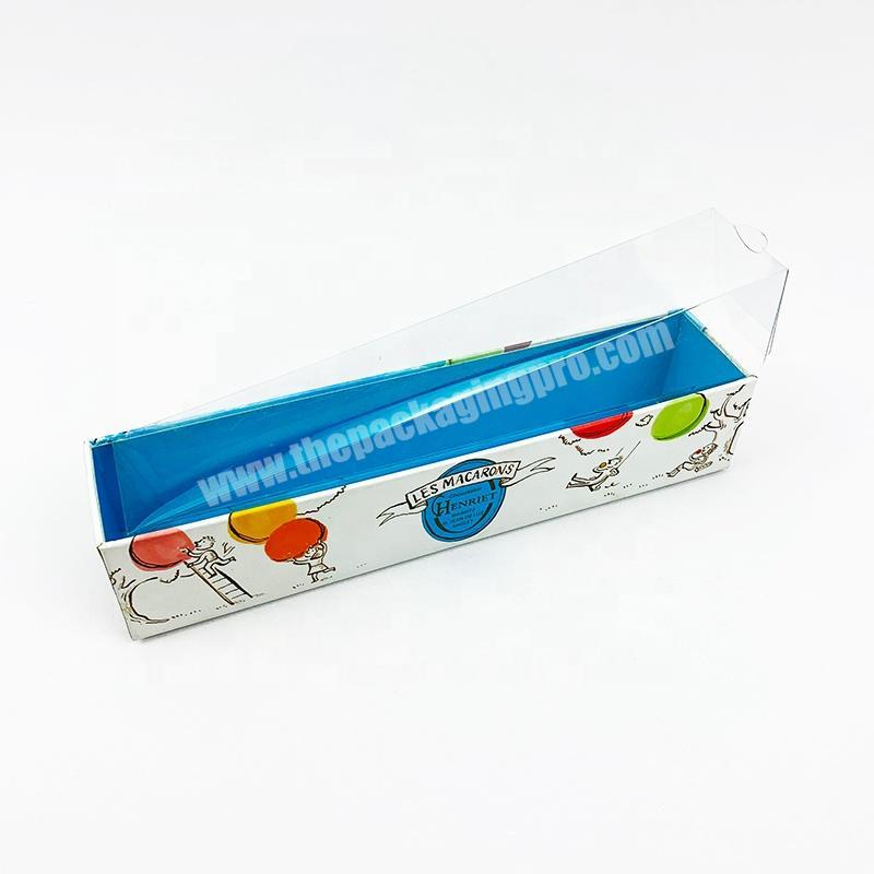 High Quality Food Grade Cardboard Candy Packaging Cookie Paper Gift Box With PET Lid