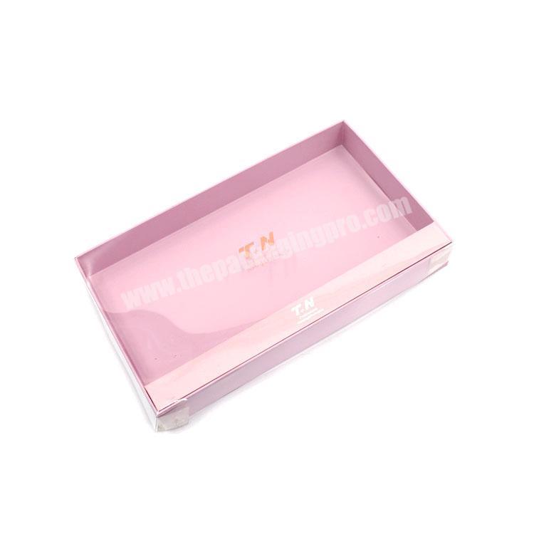 High Quality Full Color Makeup Brush Clear Window Custom Packaging Gift Boxes