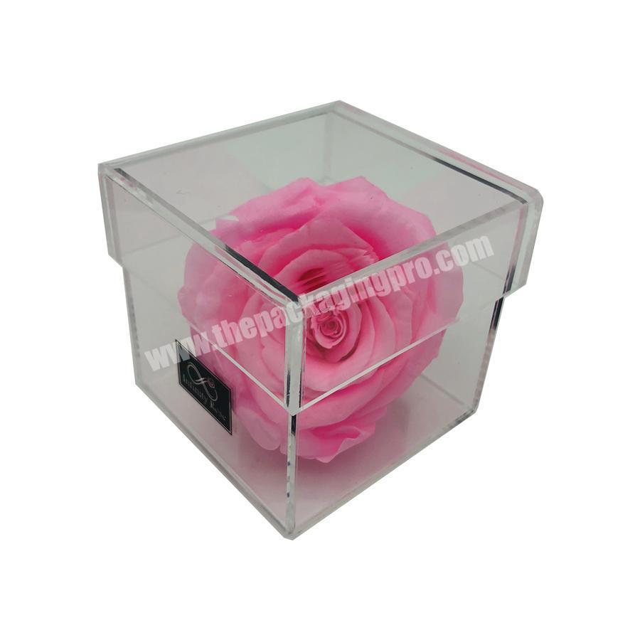 high quality hot sale flower acrylic box