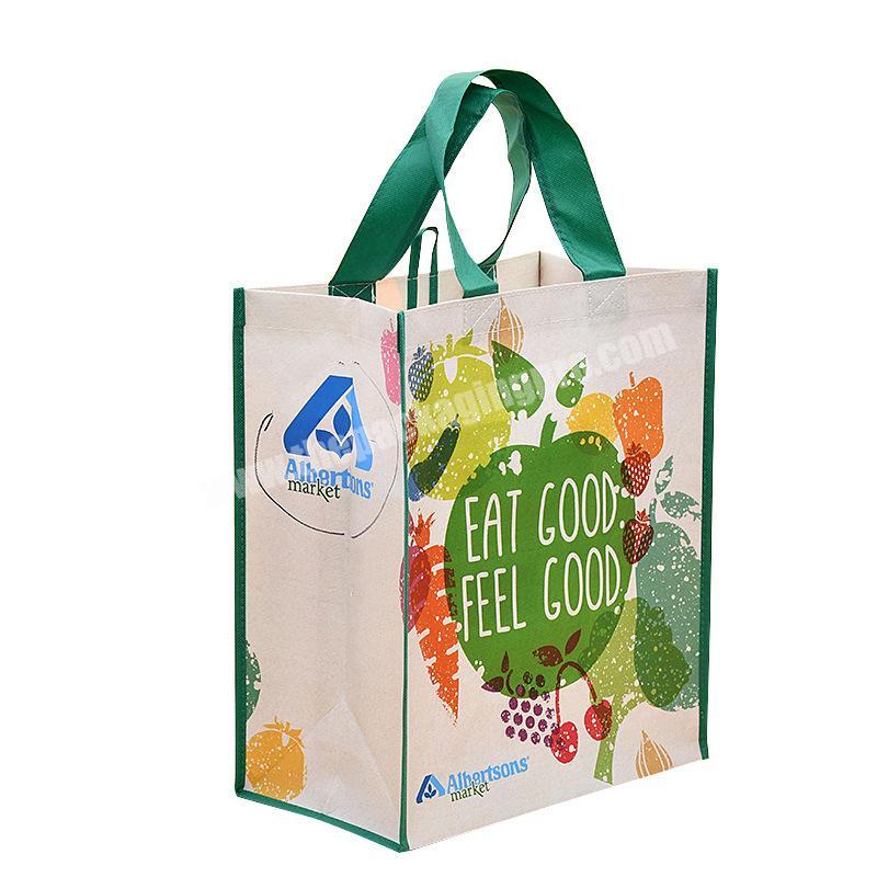 High quality  Laminated Print Coated Non Woven Bag with Fullcolor logo
