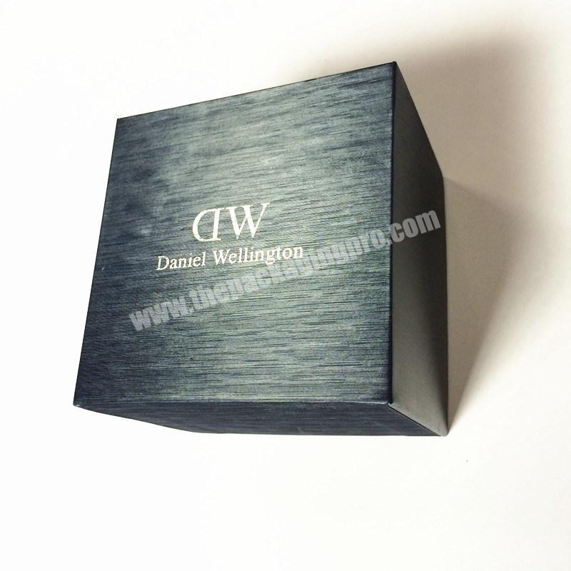 High Quality Lid and Base Watch Gift Packaging Paper Box With Insert Pillow