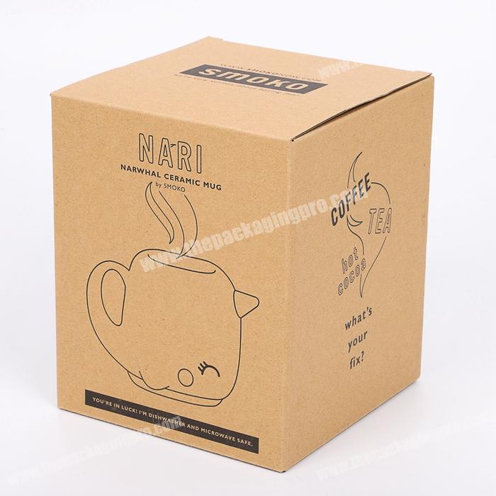 High Quality Logo Printed Coffee Mug Cardboard Packaging Corrugated Paper Boxes China Manufacturer