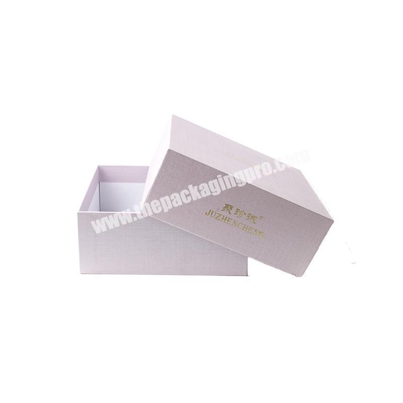 High quality luxury cardboard lid and base custom packaging shoe box Customized Printed Foldable Shoe Paper Box