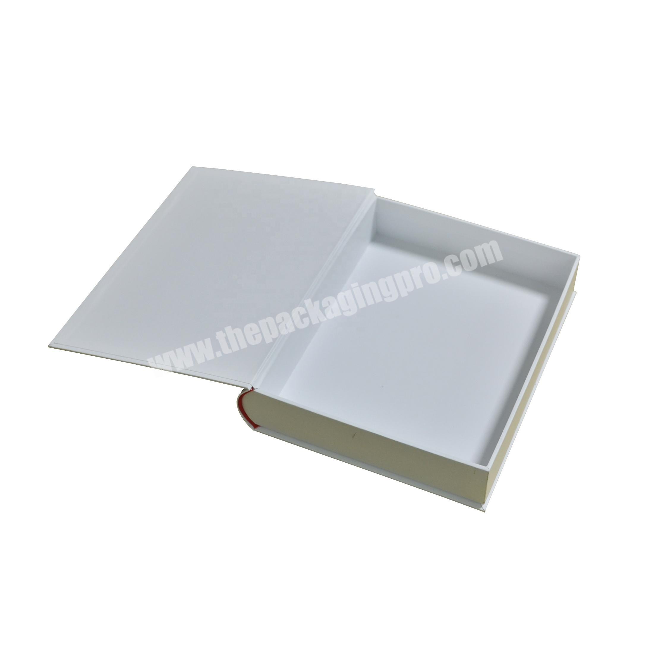 High Quality Luxury Custom Cardboard Paper Packaging Book Shaped Gift Box