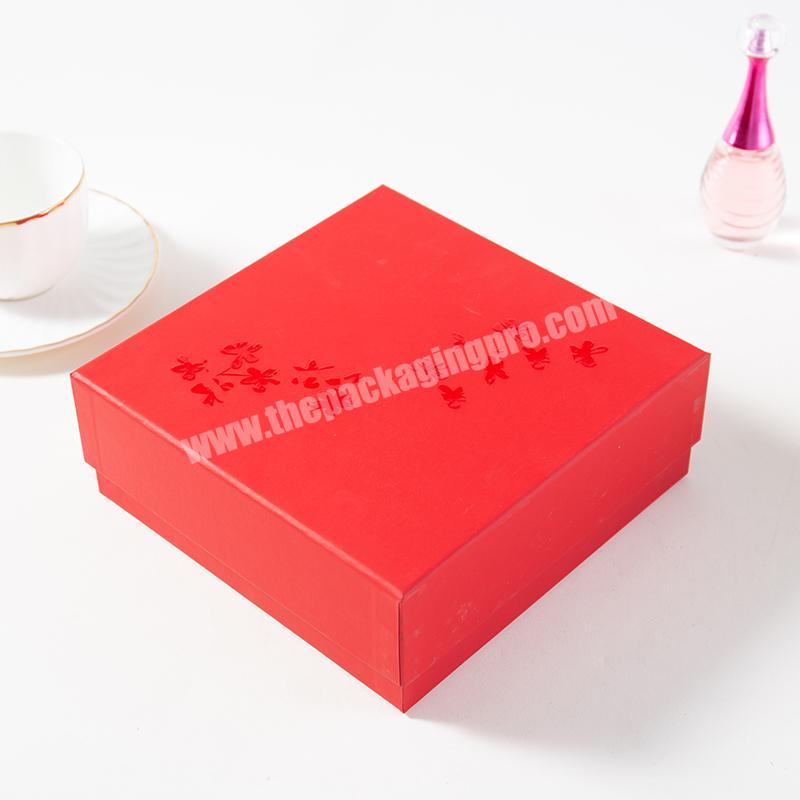 High quality luxury custom  gift box lid and bottom for cosmetic packaging box