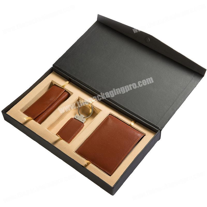 High Quality Luxury Custom Logo Wallet Gift Box Packaging