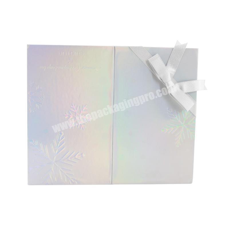 High quality luxury  folded Magnetic Closure gift box display cosmetic sample packaging