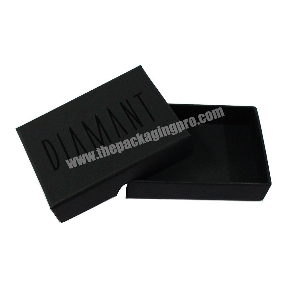 High Quality Luxury Premium Black Decorative Storage Cardboard Box Gift Packaging Box Custom