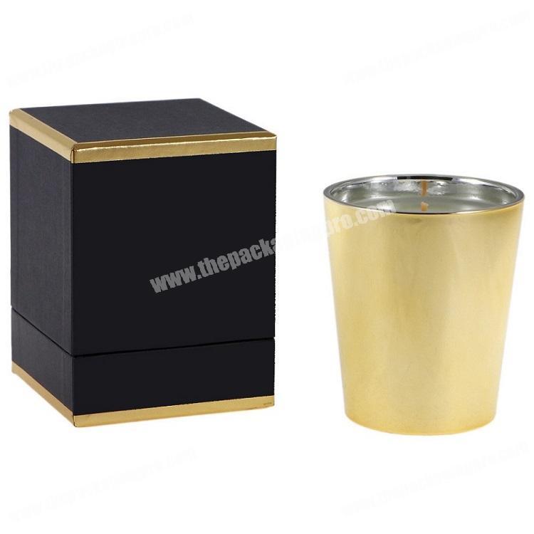 High Quality Luxury Soft Touch Paper Lid and Base Essence Candle Holder Gift Box