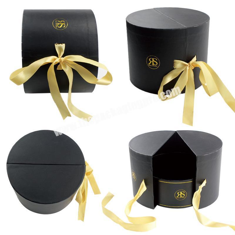 High Quality Manufacture  Round Packaging Box With Drawer For Candle Flower