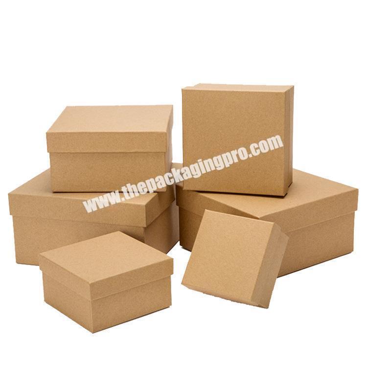 High quality paper box kraft packaging boxes for clothes custom logo