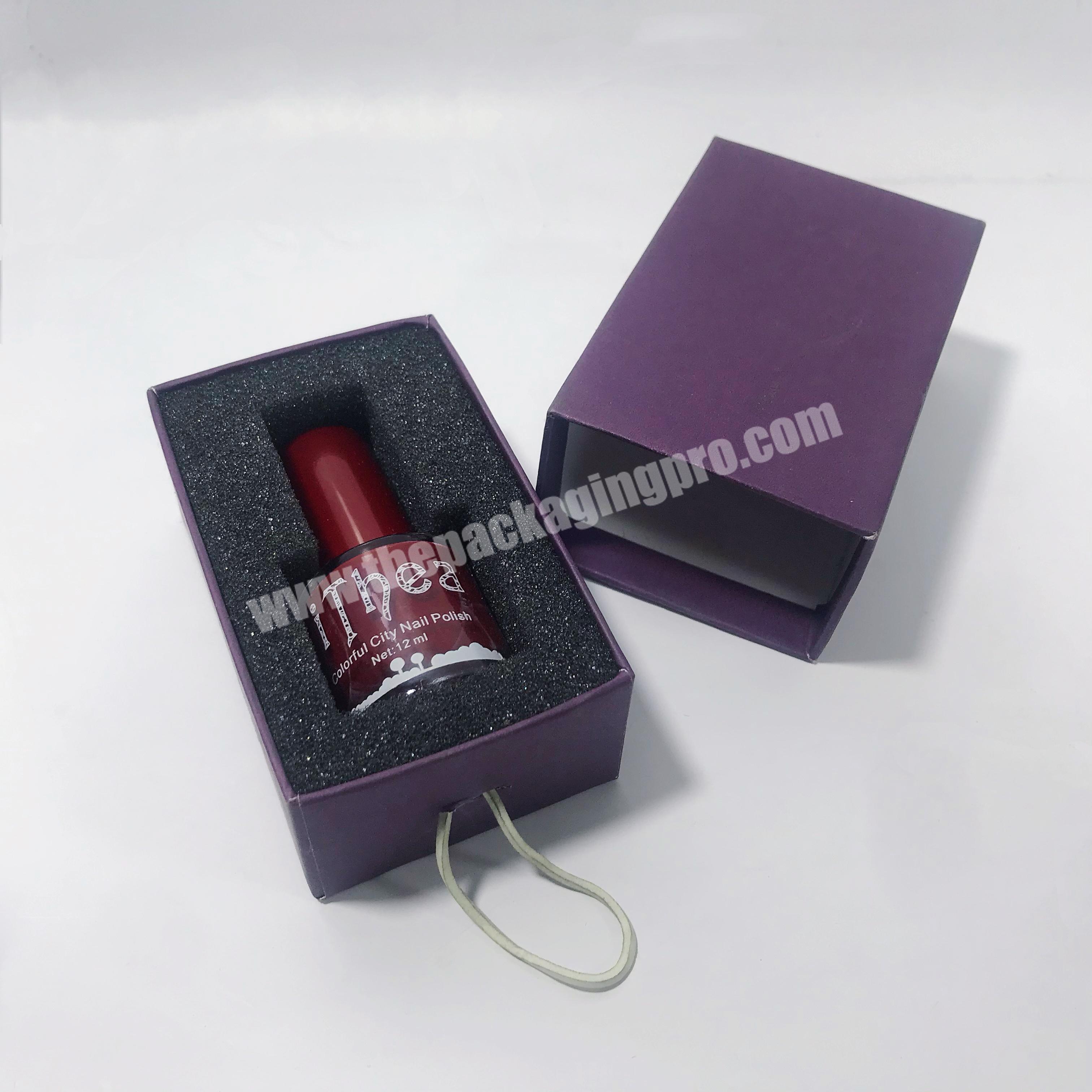 High quality paper drawer box gift packaging box nail polish box cosmetic packaging box