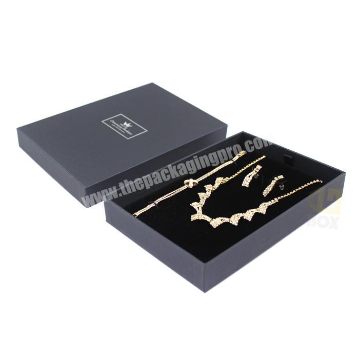 High Quality Paper Gift Packaging Box Custom Jewelry Paper Box with Custom Silver Foil Logo