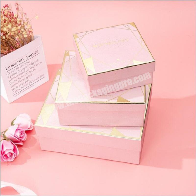 High quality paper lid packaging box with logo jewelry gift boxes