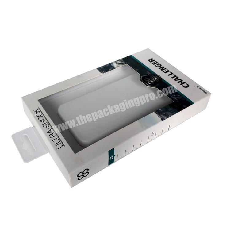 High Quality Paper Luxury Cell Phone Protection Case Packaging Boxes With Window