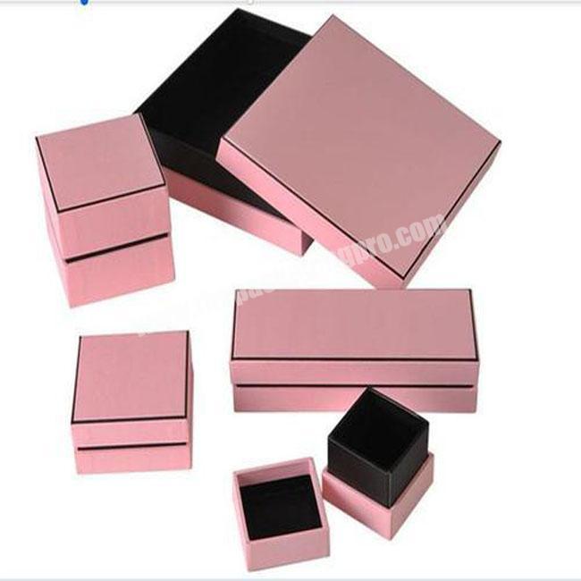 High Quality Paper Material  Printable Custom  Luxury Necklace Lid-Off Box with inserts