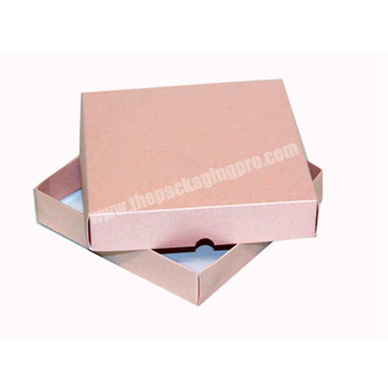High Quality Pink Color Rigid Lid And Base Box With Customized Design Printing