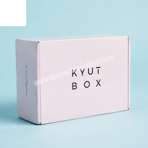 High Quality Pink Corrugated Recycle Paper Mailer Custom Logo Postal Shipping Box