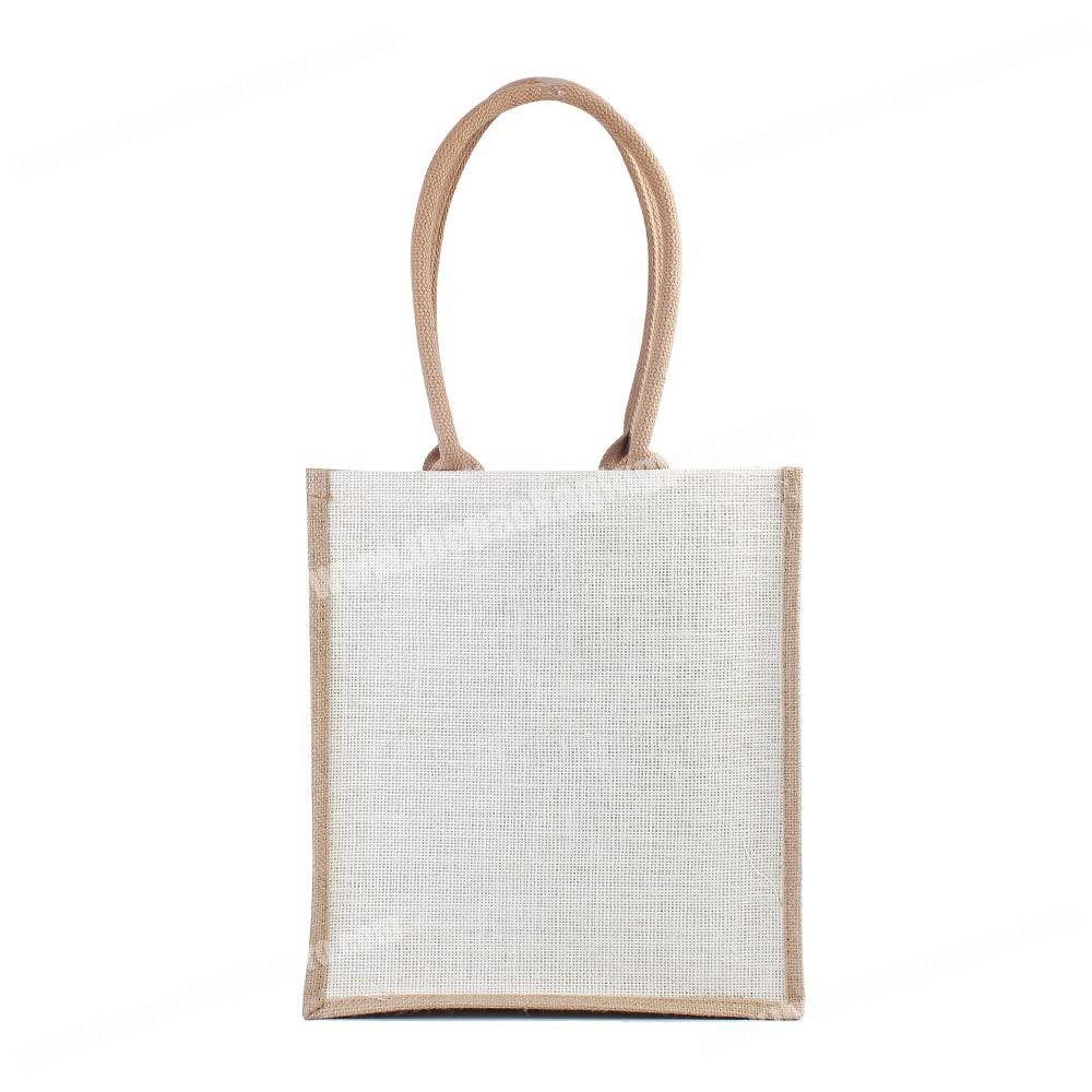 High Quality Promotional Reusable Hot on sale shopping burlap Shopping Tote jute cosmetic Bag