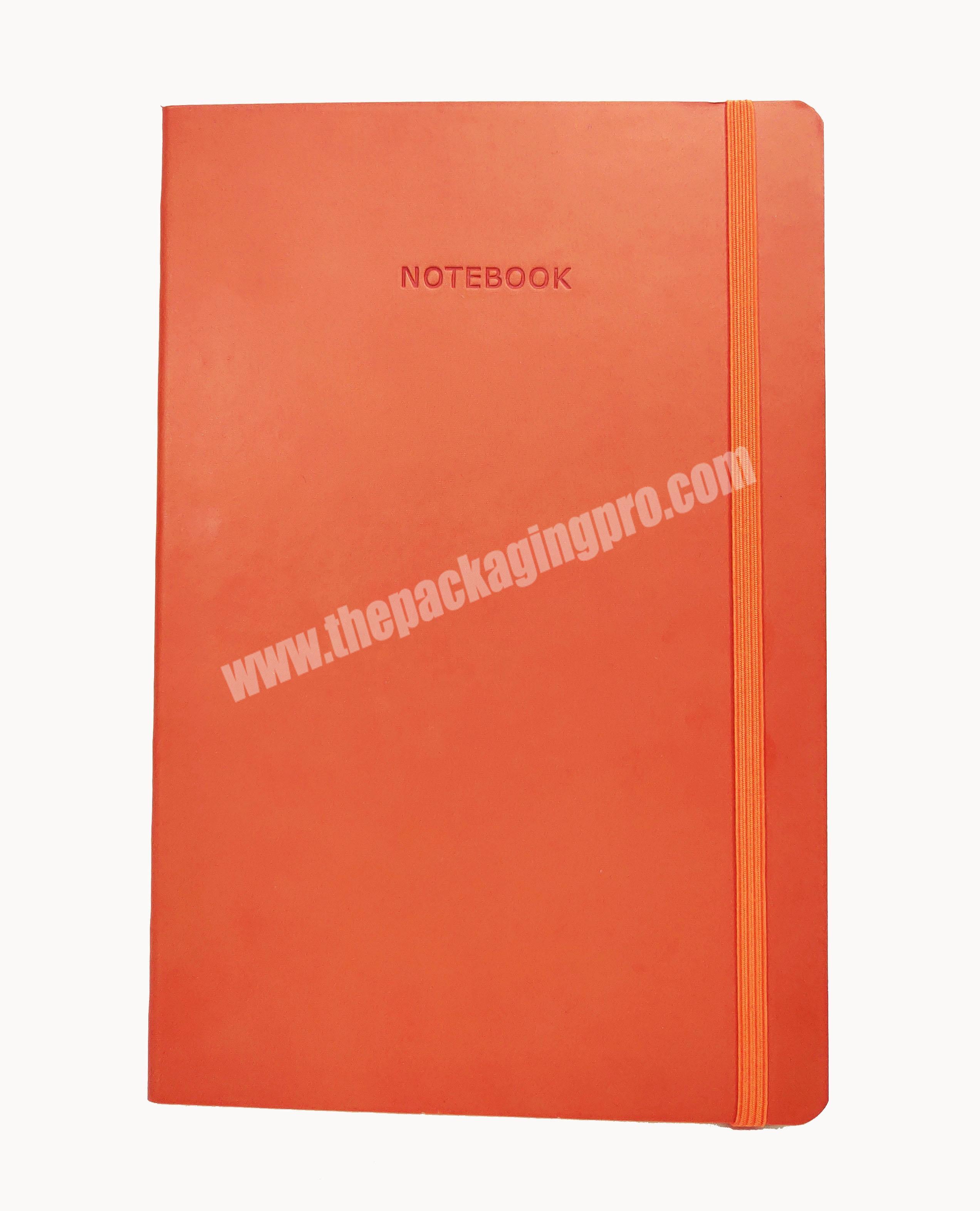 Wholesale High Quality  PU Leather Custom Logo Notebook For StudentComposition