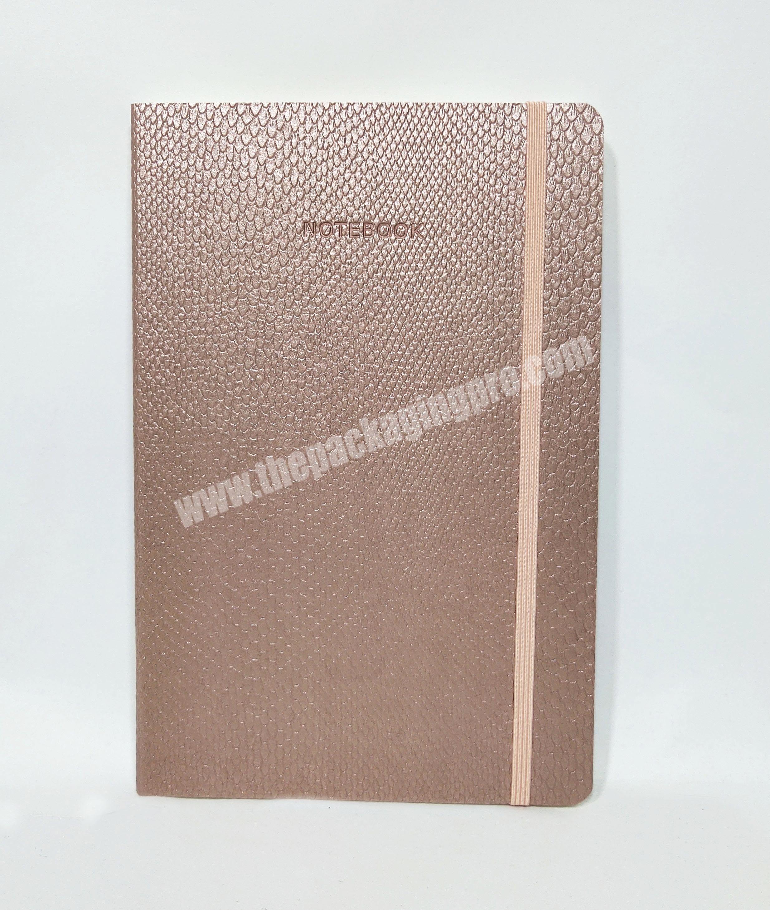 Manufacturer High Quality  PU Leather Custom Logo Notebook For StudentComposition