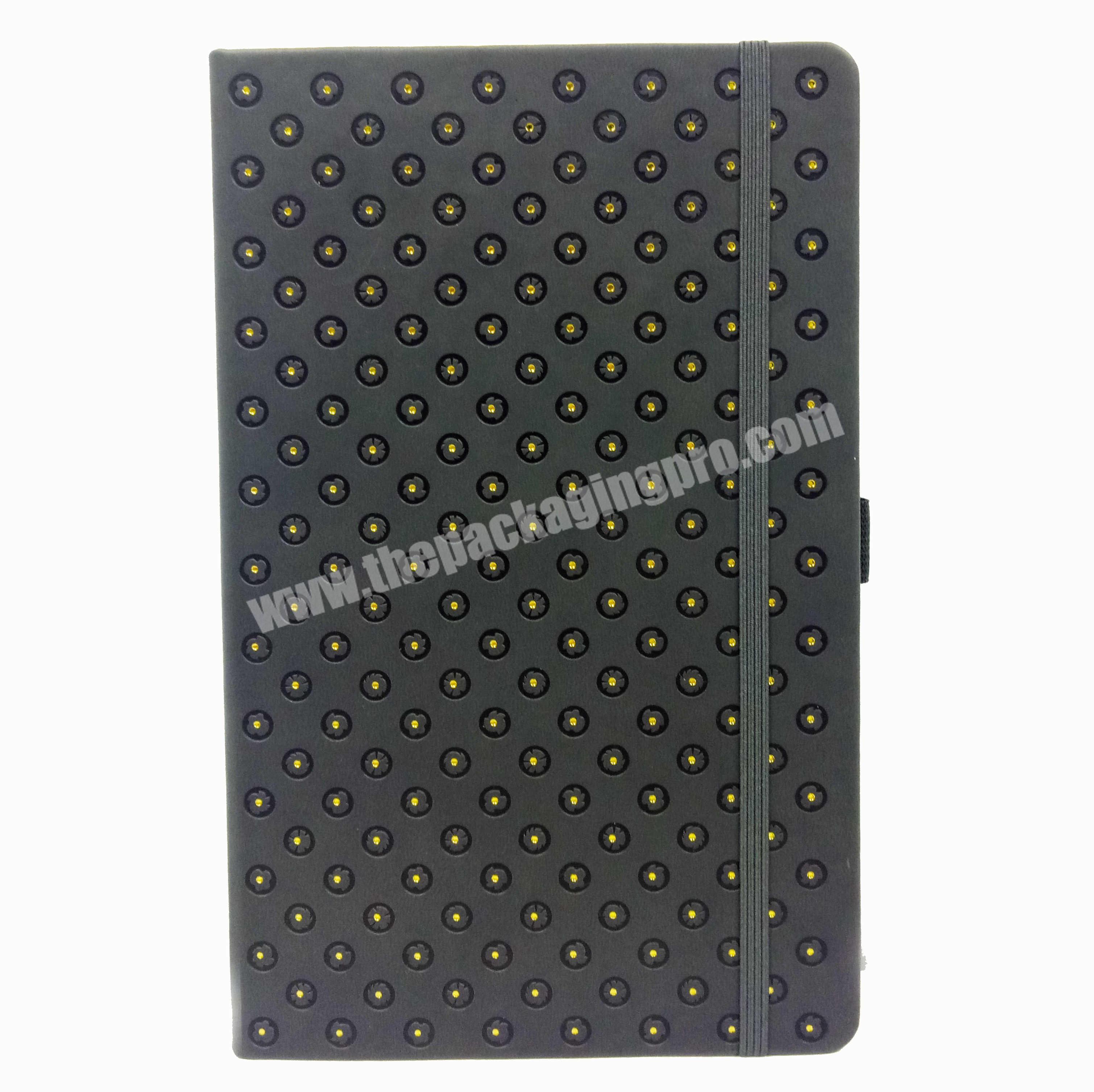 High quality pu leather journal school notebook pocket planner travel diary
