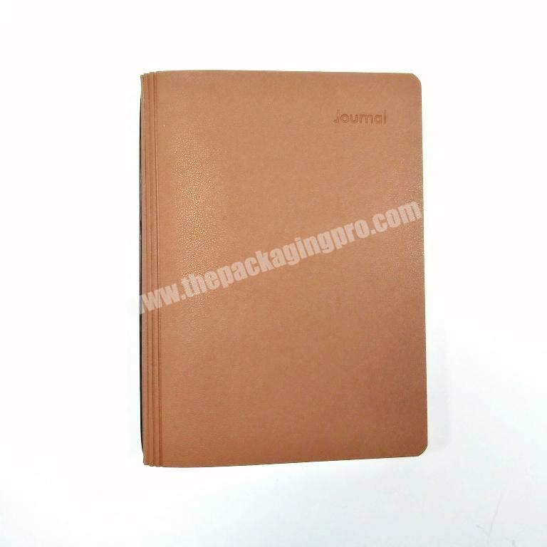 High Quality  PU Leather Notebook Set A5 Custom Inner Pages Exercise Diary