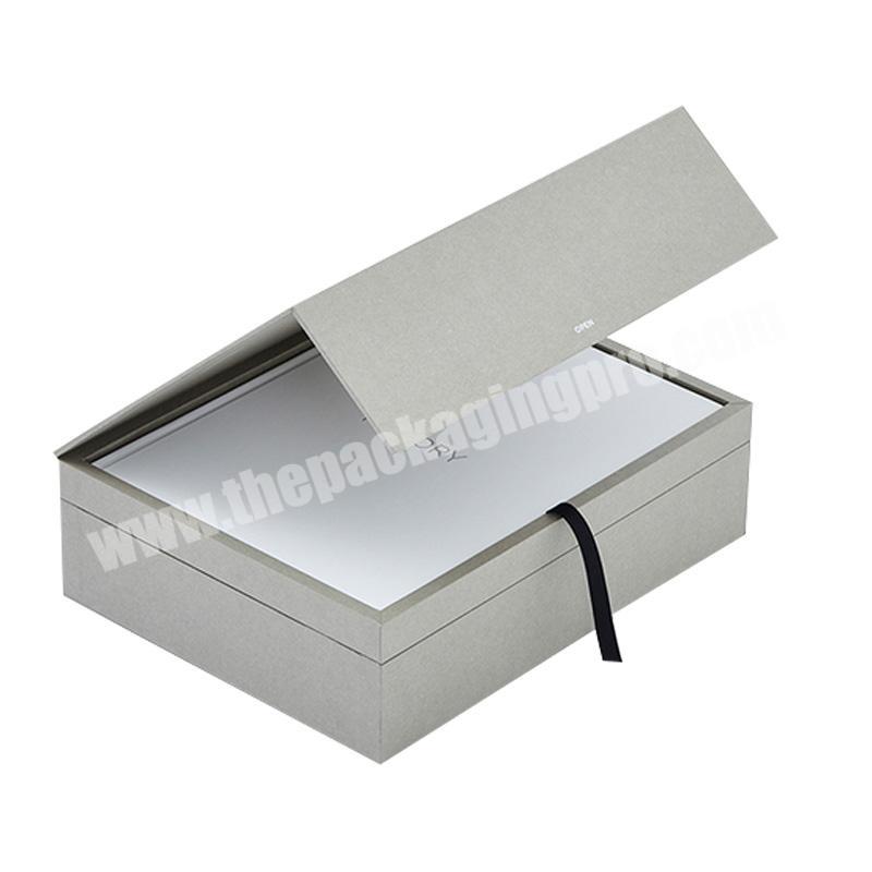 High quality PU leather velvet cover custom wood boxes for gift pack