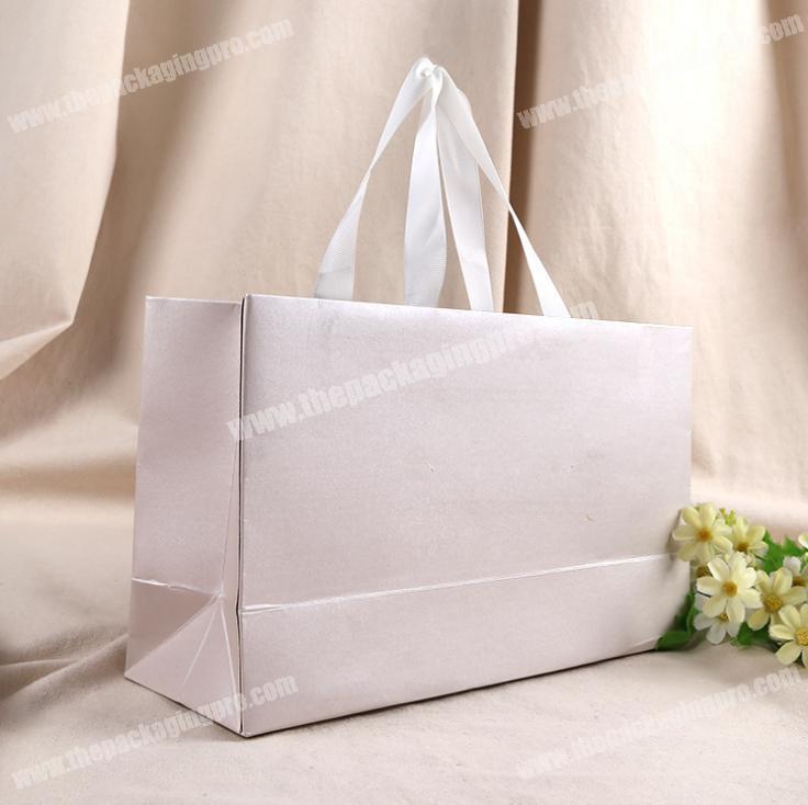 High quality recycled print paper gift bag