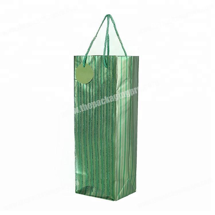 High quality recycled wedding party use famous brand paper bag with handle wholesale