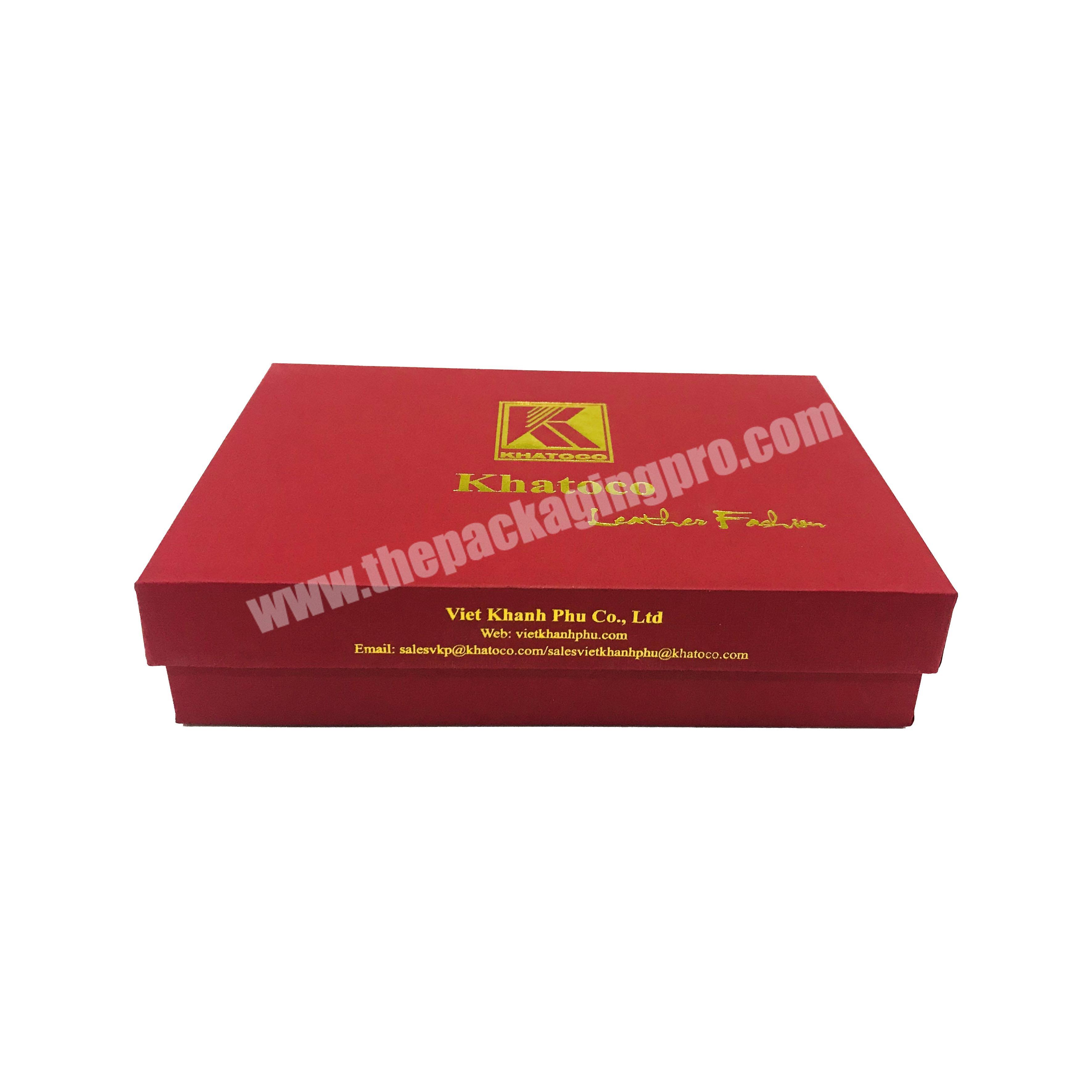 High Quality Red Boxes Cardboard With Lid And Logo