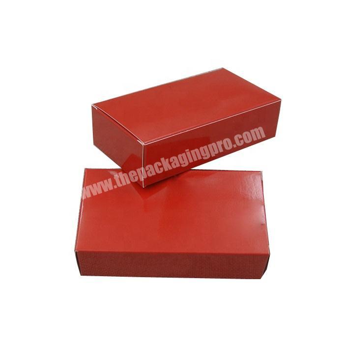High quality red hot stamping luxury printing cardboard paper box gift packaging