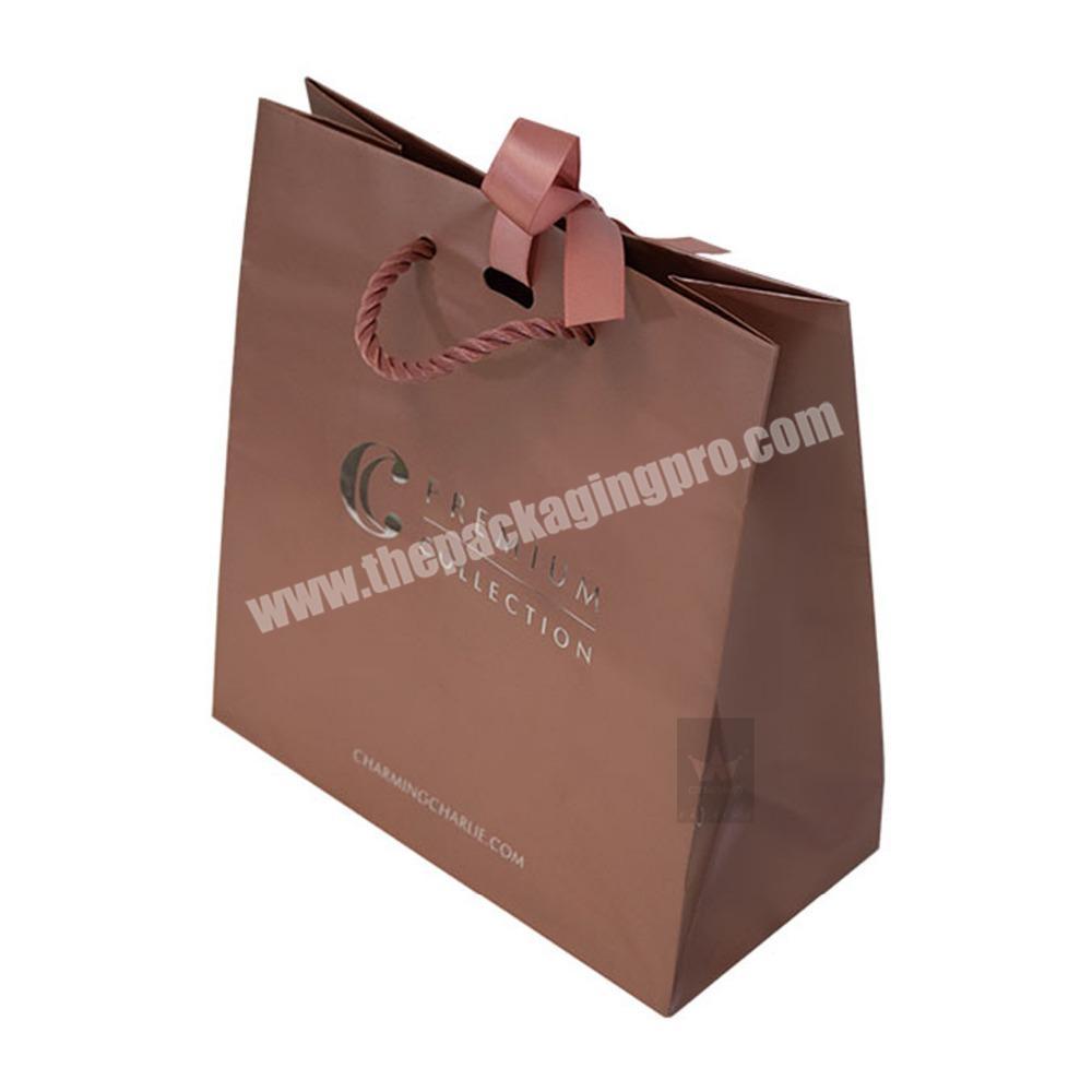 High Quality Reusable Gift Bag With Ribbon For Cloth