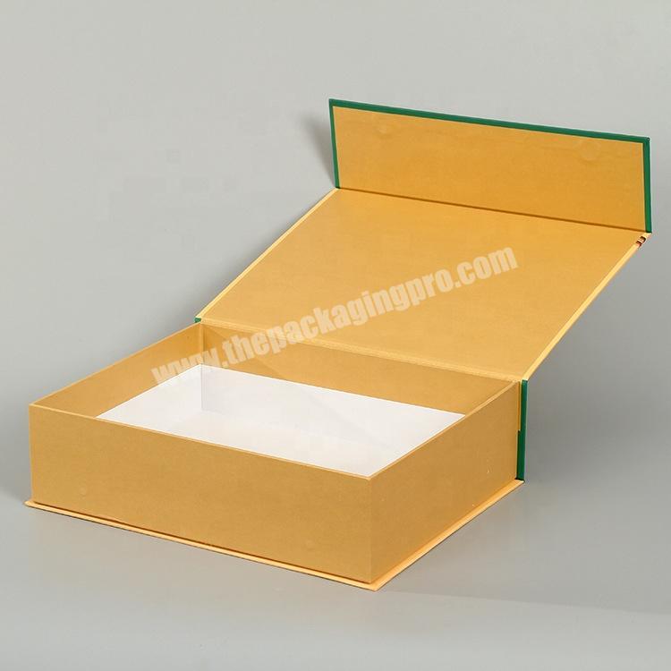 high quality square shape cardboard wholesale flip lid magnetic strips gift box