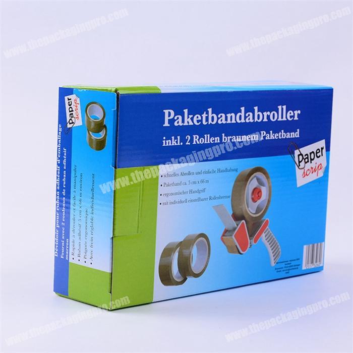 High Quality Tab Lock Paketband Cutter Corrugated Packaging Boxes with CMYK Printed