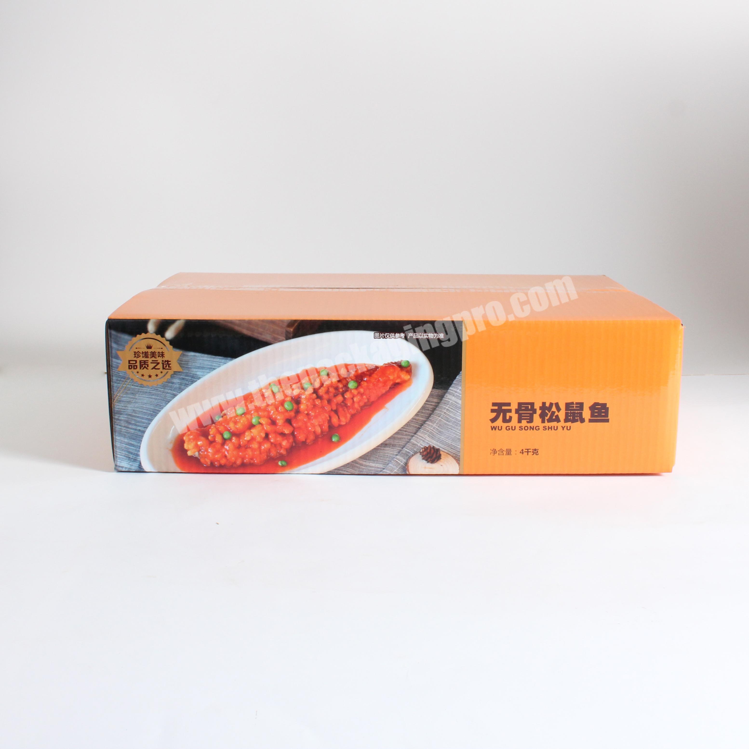 high quality Vacuum packaged chinese frozen food packaging boxes