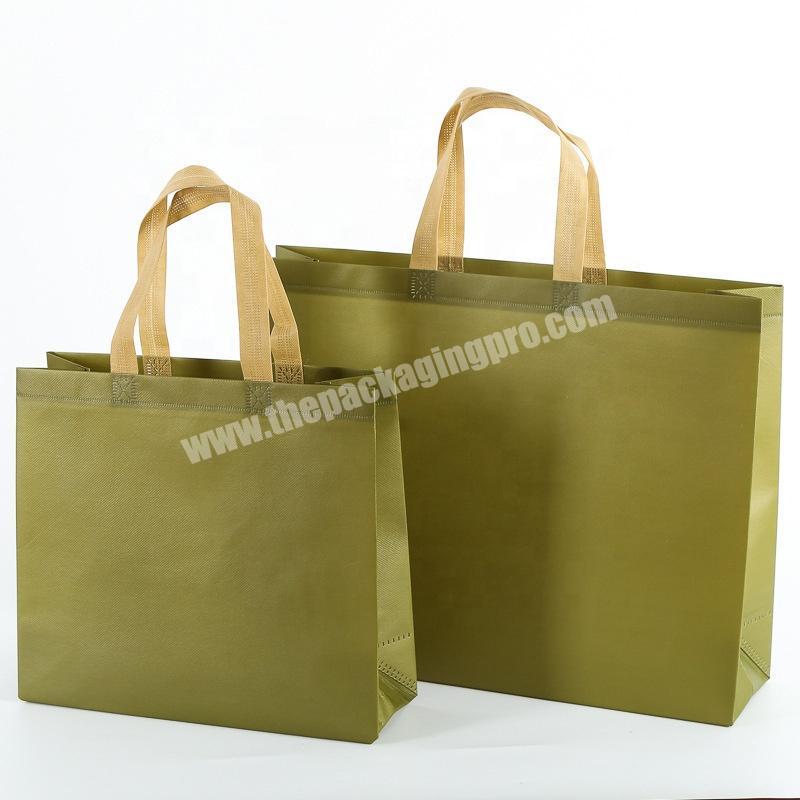 High quality waterproof PP laminated non woven shopping bags with handle