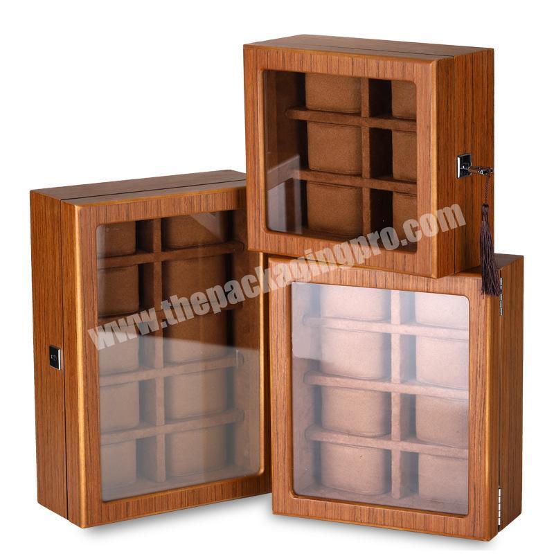 High quality Wooden Oem custom luxury watch storage display box ladies watch packaging gift box with pillow