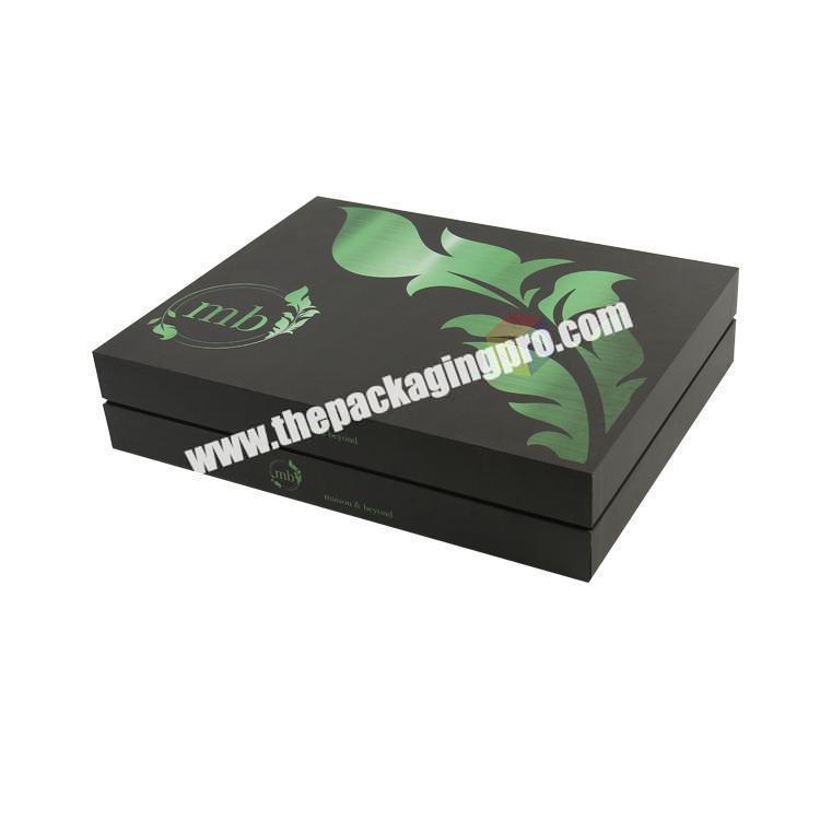 hight end printed logo clothing gift packaging box