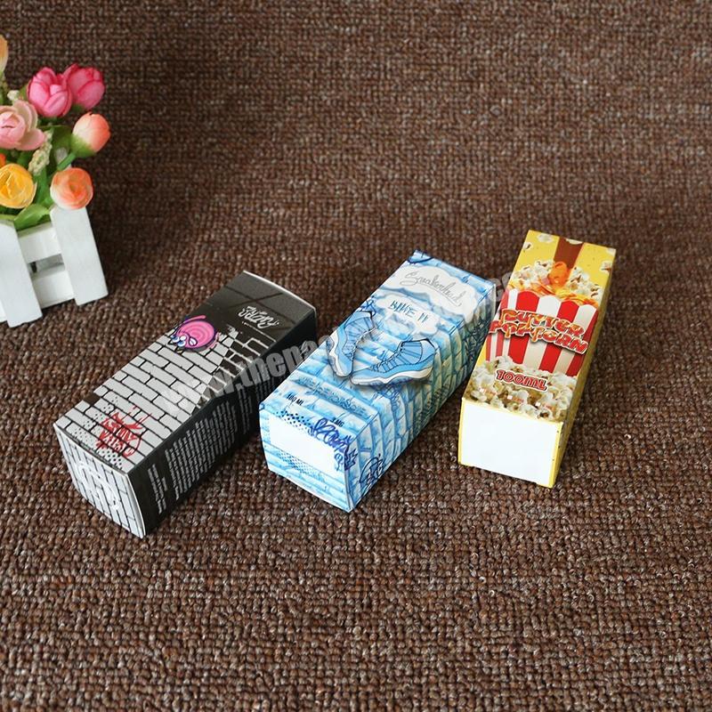 Hight Quality packaging Box 10ml-100ml Bottle Paper Box and Label for E-liquid