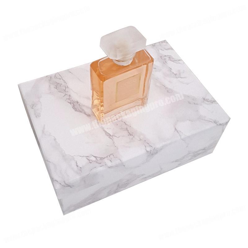 Home made packing products marble color perfume box luxury