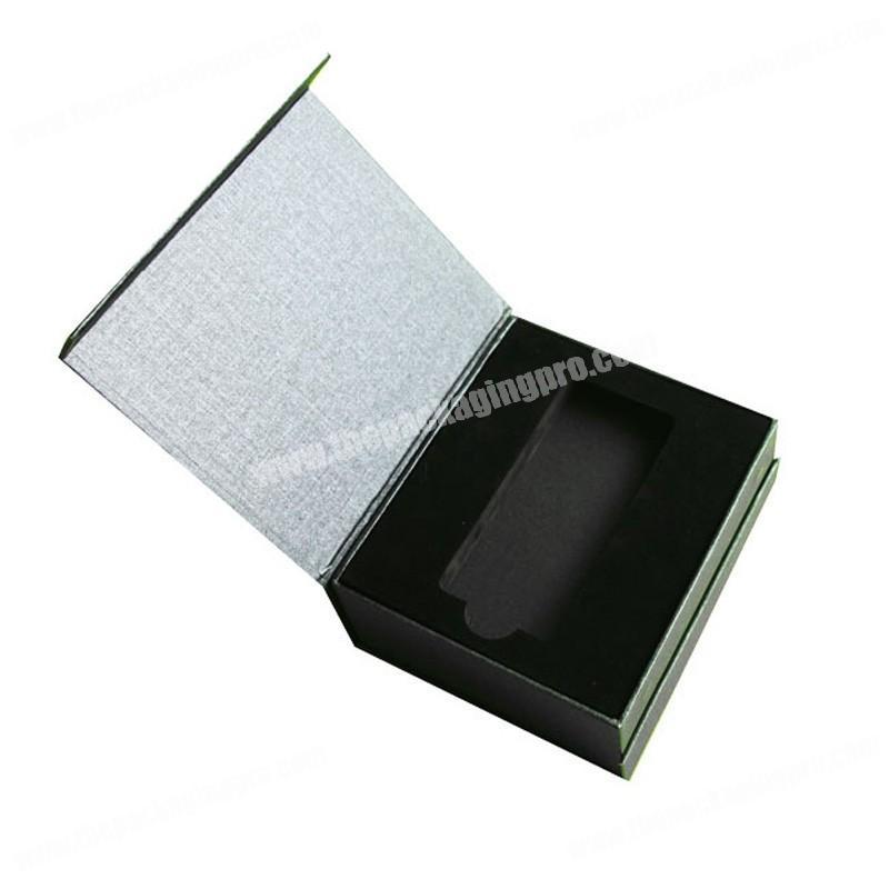 Homemade gift luxury hot foil stamping usb cardboard packaging boxes